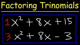 Factoring Trinomials The Easy Fast Way [upl. by Wallache222]