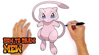 How to Draw Pokemon  Mew [upl. by Enneyehs]