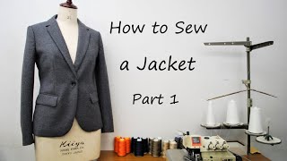 How to sew a jacket  part 1 [upl. by Gnaig700]