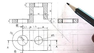 How to do Sectioning Drawing Easily [upl. by Derriey]