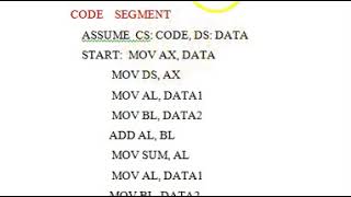 8086 Assembly language program explained [upl. by Eras]