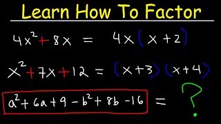 Factoring Trinomials amp Polynomials Basic Introduction  Algebra [upl. by Laddy356]