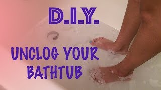 How to Unclog a Bathtub Drain EcoFriendly [upl. by Tilney562]