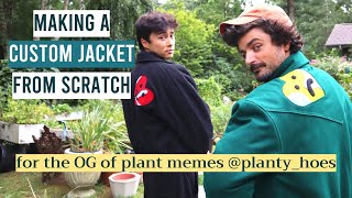 Making a Custom Jacket From Scratch for plant meme legend plantyhoes [upl. by Harol]