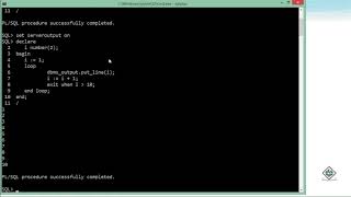 Oracle  PLSQL  Loops [upl. by Akcira]