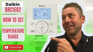 How to Change TEMPERATURE RANGE on Daikin BRC1E62 [upl. by Leahpar183]