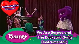 Barney We Are Barney and The Backyard Gang Instrumental [upl. by Ahtaga]