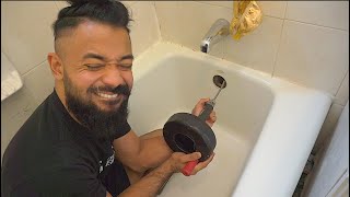 How To Unclog a Bathtub Drain under 4 minutes [upl. by Arezzini]