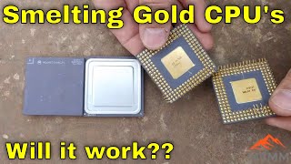 Can CPU Gold Be Direct Smelted Electronics Recycling amp Urban Mining For Precious Metals [upl. by Ivon]