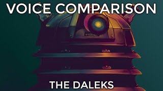 Voice Comparison The Daleks Doctor Who [upl. by Morel]