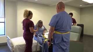 Physical Therapy Transfer Training  How To Transfer From Wheelchair To Bed [upl. by Blight306]