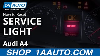 How to Reset Service Light 0409 Audi A4 [upl. by Morna87]