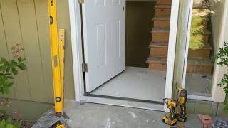 Jeld Wen Front Door Installation  Really crappy products and craftsmanship PART 1 [upl. by Jew230]