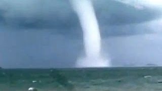 Rare waterspout off Australia [upl. by Elyag]