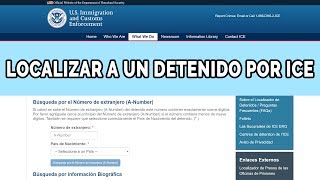 ¿Cómo encontrar a un familiar detenido por ICE [upl. by Leone]