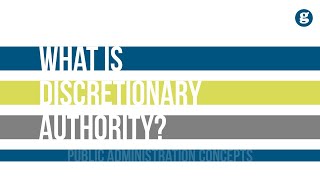 What is Discretionary Authority [upl. by Apple]