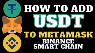 How To Add USDTBinance Smart Chain in Metamask Wallet  USDTBSC [upl. by Annabell277]