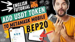 How to add USDT to Metamask Mobile Wallet 🤑 Add USDT token to Metamask App 🤑 English Tutorial [upl. by Dysart]