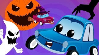 Zeeks amp Friends  Happy Halloween  scary songs for Kids rhymes  cartoon cars [upl. by Nylrebmik]