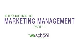 Marketing Management Lectures [upl. by Rehpotirhc]