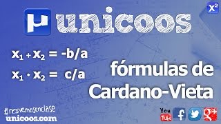 Formulas de VIETA SECUNDARIA 3ºESO ecuacion de segundo grado matematicas [upl. by Esinaej126]