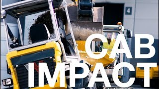 Cab Impact live testing with the Wacker Neuson Dual View Dumper  Safety First [upl. by Emolas]