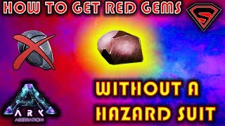 HOW TO GET RED GEMS WITHOUT A HAZARD SUIT IN ARK ABERRATION amp HOW TO BUILD A ROLL RAT GEM FARM [upl. by Carl541]