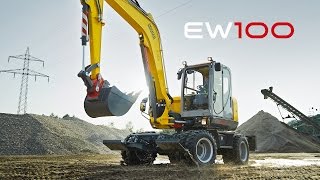 Wacker Neuson Wheeled Excavator EW100 [upl. by Setiram]