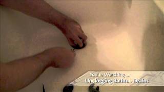 How to Unclog a Slowdraining Bathtub Drain [upl. by Ecirp]