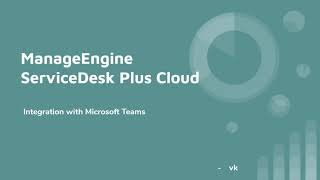 ServiceDesk Plus Cloud integration with Microsoft Teams [upl. by Knepper179]