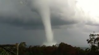 INCREDIBLE water spout video from Australia [upl. by Semyaj]