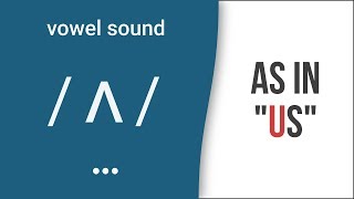 Vowel Sound  ʌ  as in quotusquot American English Pronunciation [upl. by Selina]