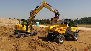 Dual View DV90 wheel dumper shows its strengths on the construction site [upl. by Oesile]