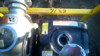 How to use a Wacker Neuson trash pump [upl. by Afesoj368]