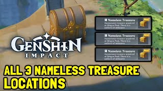 Genshin Impact All 3 Nameless Treasure Locations amp Where To Trade Them In [upl. by Staw169]