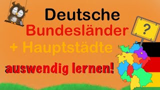 deutsche Bundesländer und Hauptstädte lernen [upl. by Ciel]