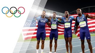 USA relay team wins 4X400 gold [upl. by Laverne]