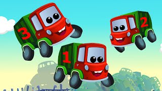 Zeek And Friends  Five Little Garbage Trucks  Car Rhymes And Songs [upl. by Rehpatsirhc]