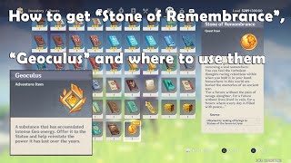 Stone of Remembrance Guide  Genshin Impact [upl. by Mook]