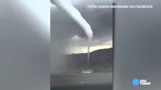 WATCH Dramatic video of waterspout forming [upl. by Eerdna]