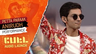 Anirudh Ravichanders Performance – PETTA PARAAK  PETTA Audio Launch [upl. by Airdnaxela]