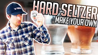 Making White Claw at home but BETTER  DIY Hard Seltzer [upl. by Xonel]