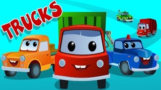 Zeek And Friends  Trucks Every Where  Car Song And Rhymes [upl. by Retsevel]