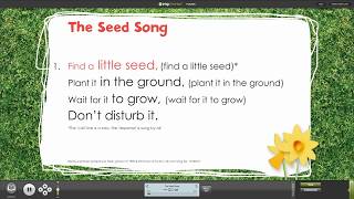 The Seed Song from Spring Assembly Songs with Words on Screen™ [upl. by Acilejna]