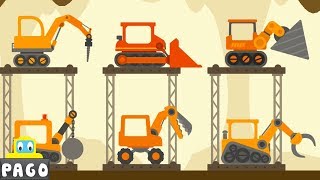 Truck Construction The Excavator  Dinosaur Digger 4 – The Truck  Digger Cartoons for Children [upl. by Ramad]