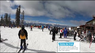 Keystone 2021  The nice beginner ski trails Colorado Feb 14 [upl. by Anniala698]