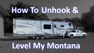 How To Automatically Level a Keystone Montana Fifth Wheel [upl. by Sadoff523]