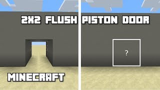 Minecraft 117 2x2 Flush Piston Door [upl. by Ginder40]