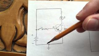 NPN vs PNP Transistors as CommonEmitter Switches [upl. by Ahsayn]