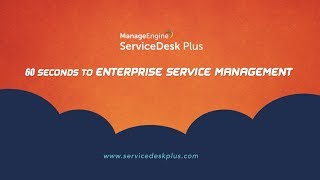 Enterprise Service Management ESM comes to ServiceDesk Plus [upl. by Einavoj]